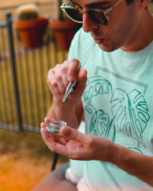 GRAV® Quartz Vape Straw with Dab Dish - Imagen 5