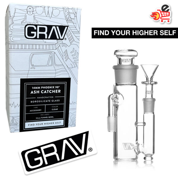 GRAV® 14mm Phoenix 90° Ash Catcher - Imagen 6