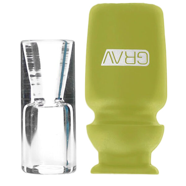 Grav® Silicone Capped Glass - Crutch Filter Tip - Imagen 3