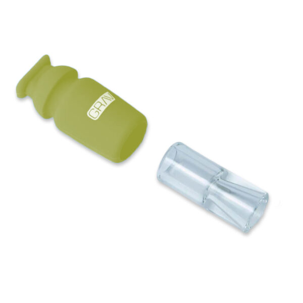 Grav® Silicone Capped Glass - Crutch Filter Tip - Imagen 2