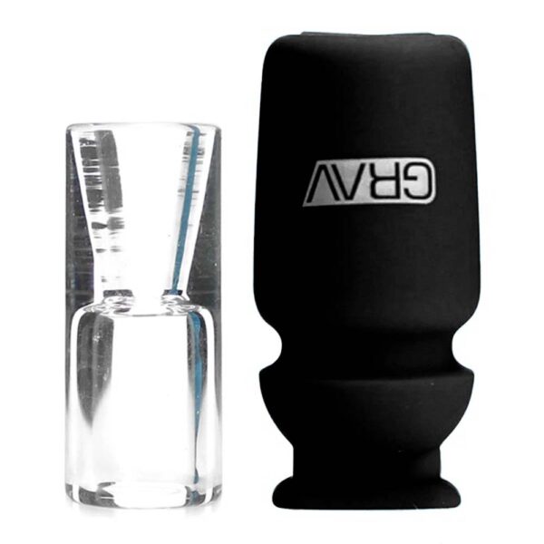 Grav® Silicone Capped Glass - Crutch Filter Tip - Imagen 7