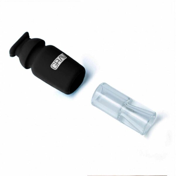 Grav® Silicone Capped Glass - Crutch Filter Tip - Imagen 6