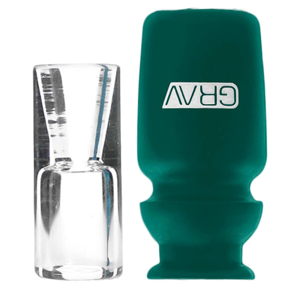 Grav® Silicone Capped Glass - Crutch Filter Tip - Imagen 15