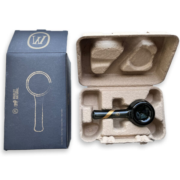 Marley Natural Smoked Glass Spoon Pipe - Imagen 10