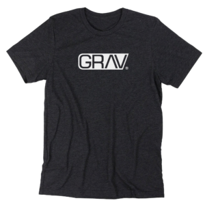 GRAV® Heather Black Logo T-Shirt