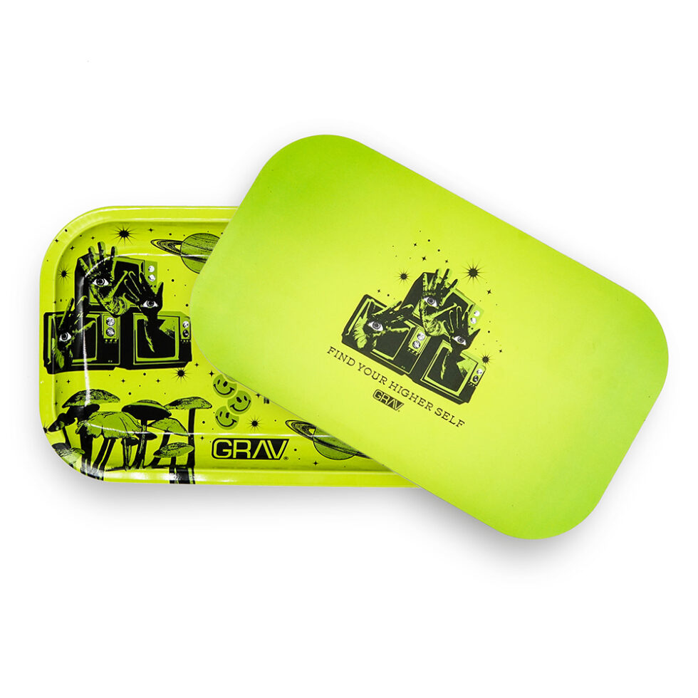 GRAV® 2023 Metal Rolling Tray w/ Lid The Green Lab