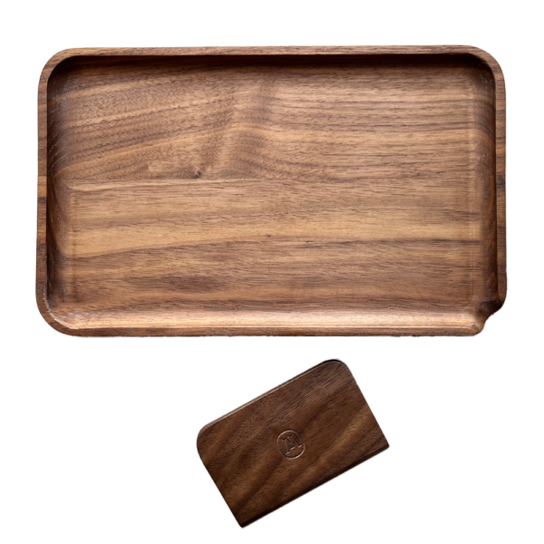 Marley Natural™  Black Walnut Rolling Tray - Large - Imagen 5