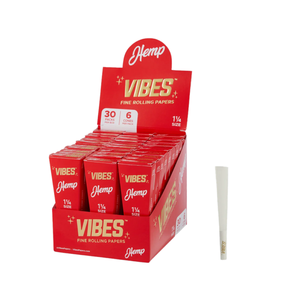 VIBES™ Cones Box - 1.25" - Hemp