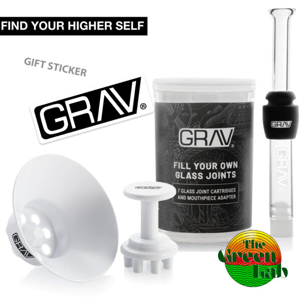 GRAV® Fill Your Own Glass - 7 Joints Pack & Filling System - Imagen 10